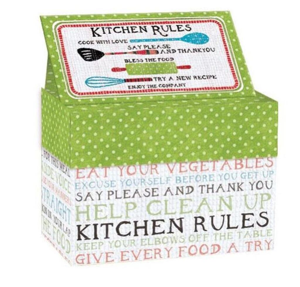 image Kitchen Rules Recipe Card Box