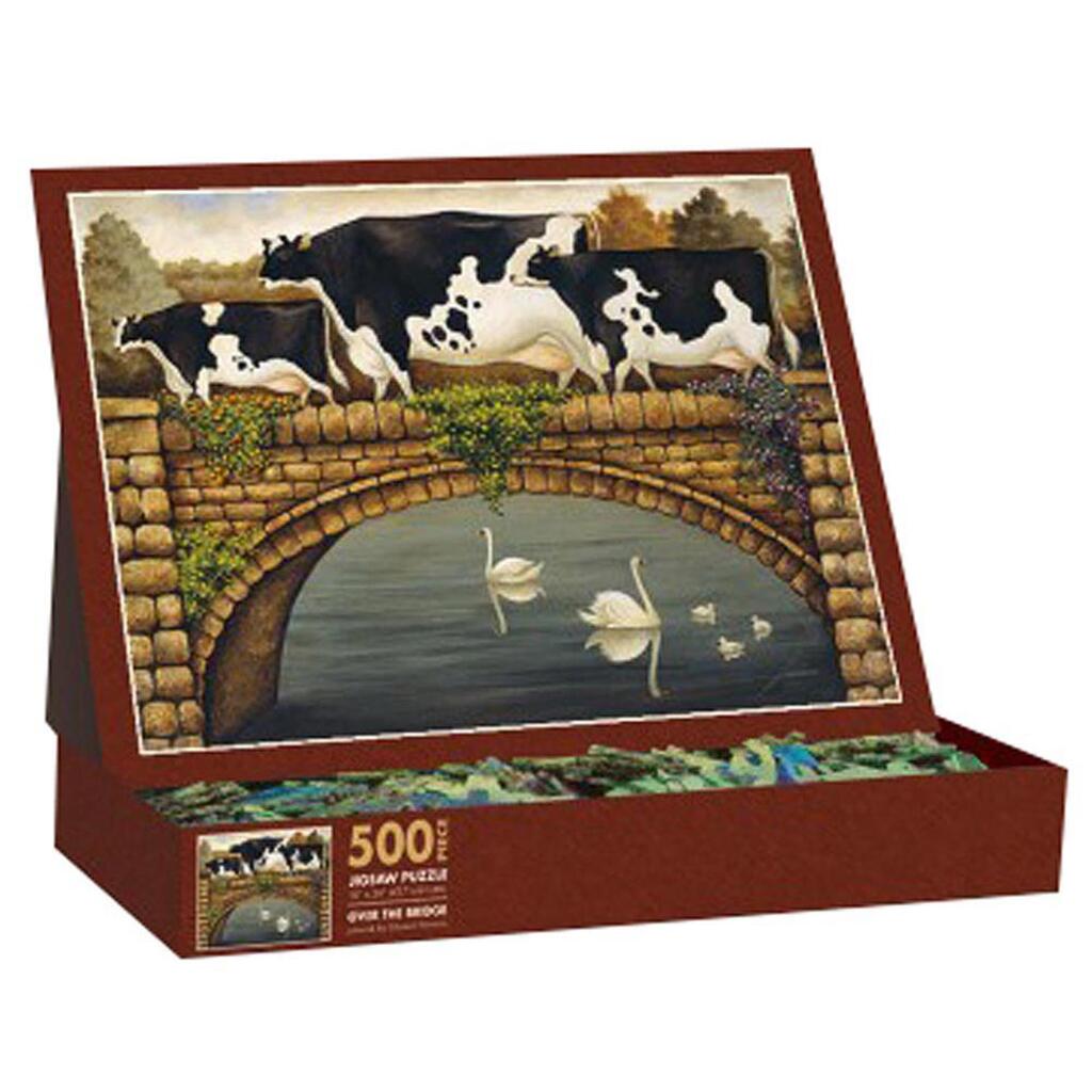 image Lowell Herrero Over the Bridge 500 Piece Puzzle