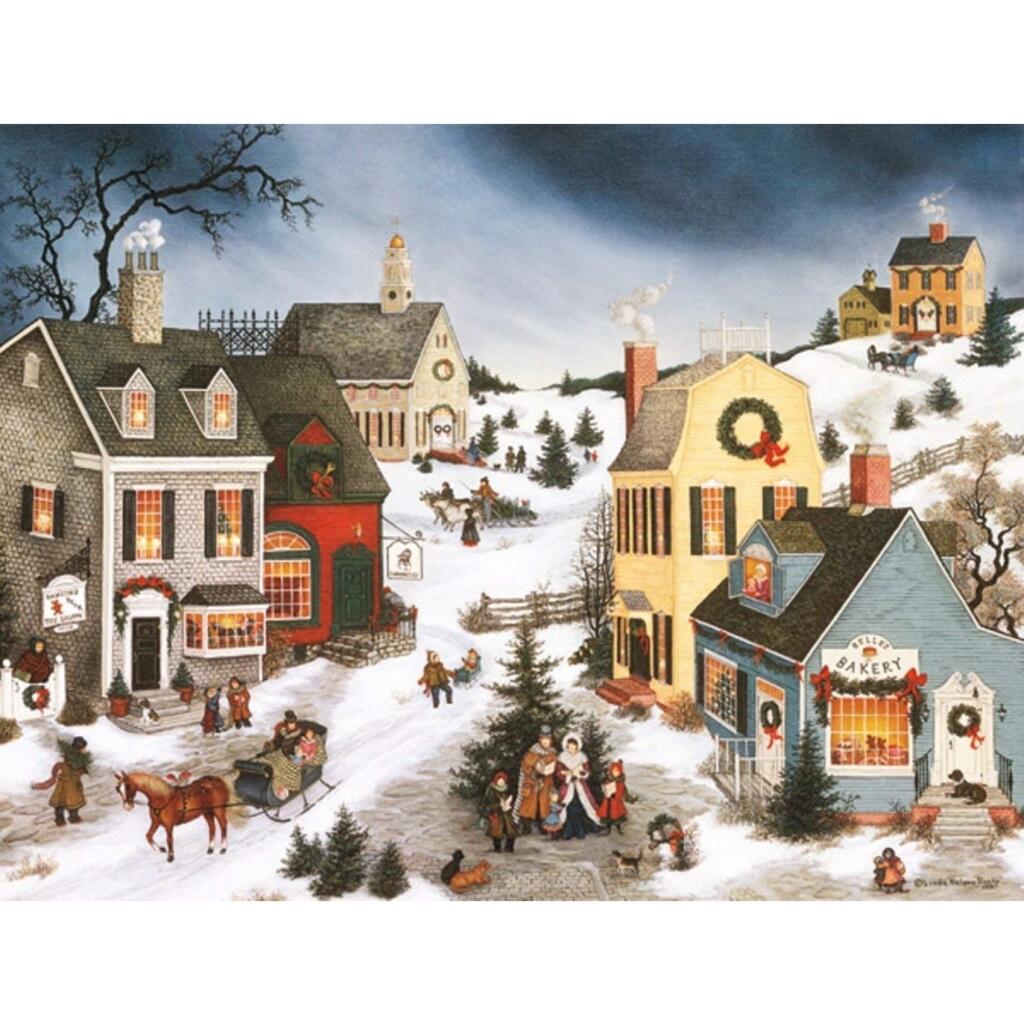 image Caroling In The Village Christmas Cards