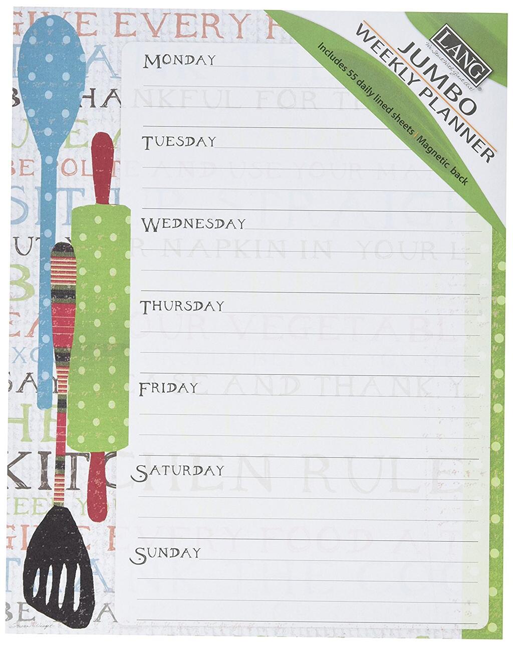 image Kitchen-Rules-Jumbo-Weekly-Planner