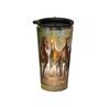 image Horses in the Mist Taking Flight Acrylic Travel Mug