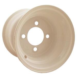 8x7 Club Car Beige Steel Wheel, Centered