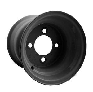 WHEEL, 8X7 STEEL, 4H CENT BLACK