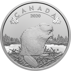 2020 $10 Pure Silver Coin - O Canada! Beaver