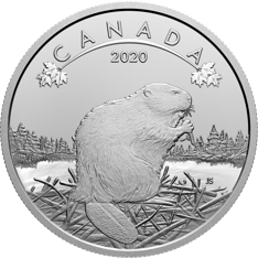 2020 $10 Pure Silver Coin - O Canada! Beaver
