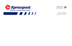 Xpresspost&amp;trade; prepaid regional envelope without label - small size