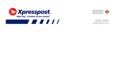 Xpresspost&trade; prepaid regional envelope without label - small size