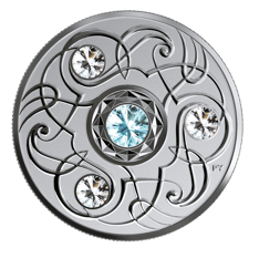 $5 Pure Silver Coin - Birthstones: March (2020)