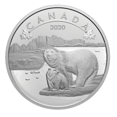 2020 $10 Pure Silver Coin - O Canada! Polar Bears