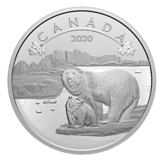 2020 $10 Pure Silver Coin - O Canada! Polar Bears