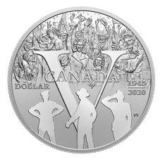 2020 Pure Silver Proof Dollar - 75<sup>th</sup> Anniversary of VE Day