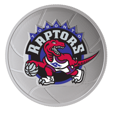 2020 $25 Pure Silver Coin - Toronto Raptors 25<sup>th</sup> Season