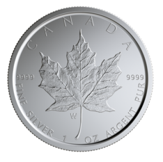 2020 $5 Pure  Silver Coin - W Mint Mark