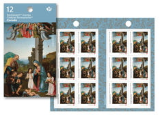 Christmas: Permanent&trade; Domestic Stamps - Booklet of 12 - The Adoration of the Shepherds