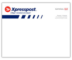 Xpresspost<sup>MC</sup>  - Enveloppe prépayée nationale sans étiquette -grand