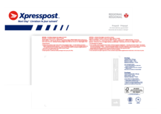 Xpresspost<sup>MC</sup>  - Enveloppe prépayée  régionale sans étiquette -petit