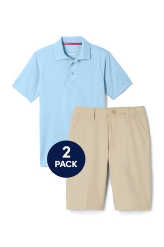 Front view of Performance Sport Polo & Pant Bundle 
