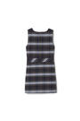 Back View of Plaid Round Neck Jumper opens large image - 2 of 2