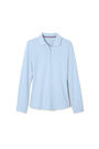 Front view of Long Sleeve Stretch Pique Polo (Feminine Fit) opens large image - 1 of 2