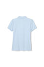 Back View of Short Sleeve Ruffle Polo (Feminine Fit) opens large image - 2 of 2