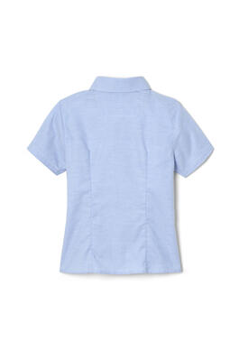  of Short Sleeve Oxford Blouse with Princess Seams 