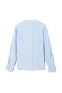 Back View of Long Sleeve Modern Peter Pan Blouse opens large image - 2 of 2