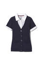 Front view of Cardigan 2-in-1 Blouse opens large image - 1 of 2