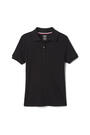 Front view of Short Sleeve Interlock Polo with Picot Collar (Feminine Fit) opens large image - 1 of 2