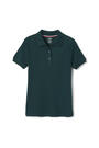 Front view of Short Sleeve Interlock Polo with Picot Collar (Feminine Fit) opens large image - 1 of 2