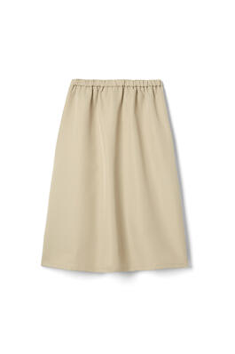  of Elastic Back Long Pleated Skirt 