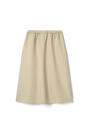 Back View of Elastic Back Long Pleated Skirt opens large image - 2 of 2