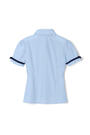 Back View of Short Sleeve Ribbon Bow Blouse opens large image - 2 of 2