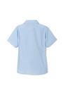 Back View of Short Sleeve Pointed Collar Blouse with Pocket opens large image - 2 of 2