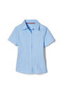 Front view of Short Sleeve Stretch Blouse opens large image - 1 of 2