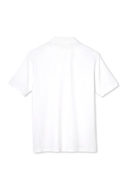 Back view of  Short Sleeve Interlock Knit Polo