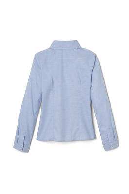  of Long Sleeve Oxford Blouse with Princess Seams 