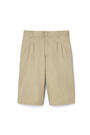 Front view of Pleated Adjustable Waist Short opens large image - 1 of 2