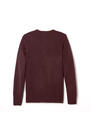 Back View of Anti-Pill Crew Neck Cardigan Sweater opens large image - 2 of 2