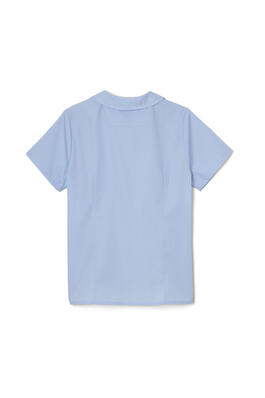  of Short Sleeve Modern Peter Pan Blouse 
