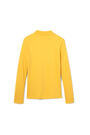 Back View of Long Sleeve Interlock Knit Polo with Picot Collar (Feminine Fit) opens large image - 2 of 2