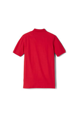 back of  Short Sleeve Pique Polos