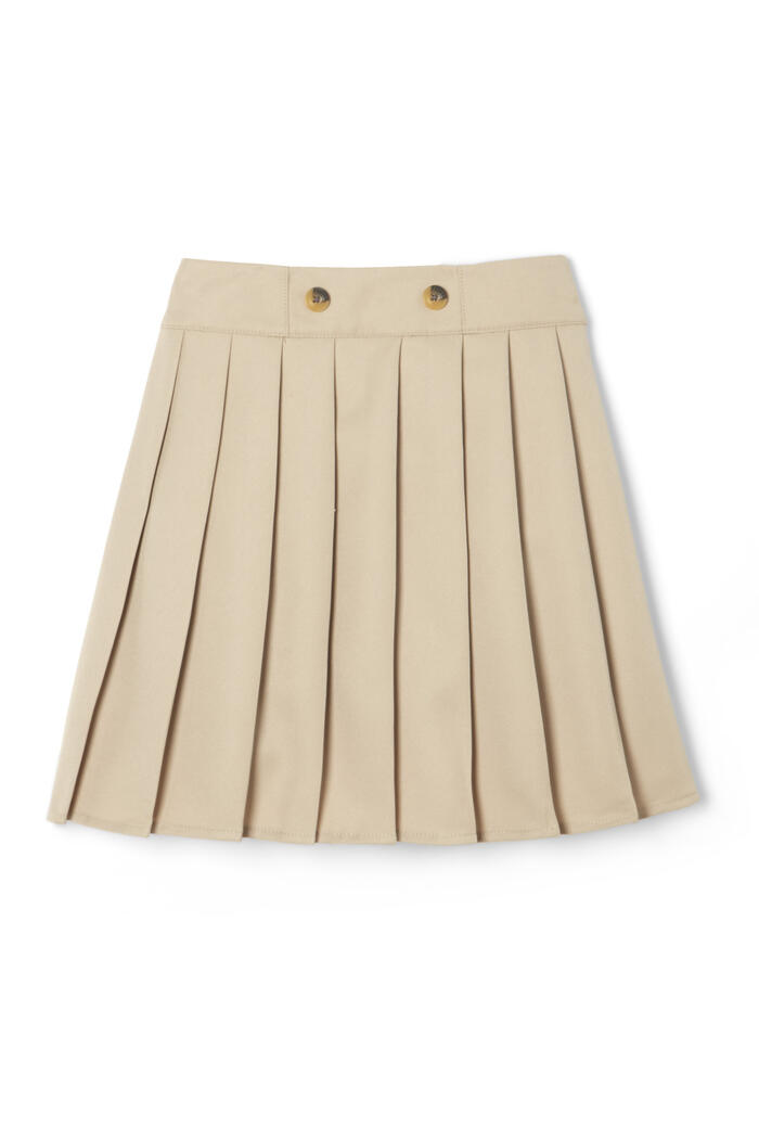 Front view of Front Button Pleated Scooter 