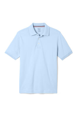 Front view of  Short Sleeve Interlock Knit Polo
