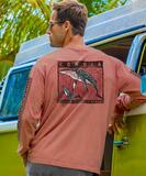 Blue Kohola - Chile Dyed Long Sleeve Crewneck T-Shirt