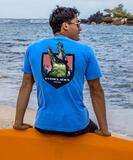 Discovery Channel Everglades Fl - Blue Hawaii Dyed Short Sleeve Crewneck T-Shirt