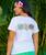 Monstera Leaves - White Short Sleeve Scoop Neck T-Shirt