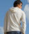 Pinstripe Tiki - Natural/Gray Long Sleeve Longboard Hooded Tee