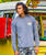 Discovery Channel Polar Bear - Crater Dyed® Long Sleeve Crewneck T-Shirt