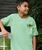 Veke Mano School - Key Lime Dyed Short Sleeve Crewneck T-Shirt