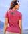 Printed Humu - Paradise Red Dyed Short Sleeve Crewneck T-Shirt